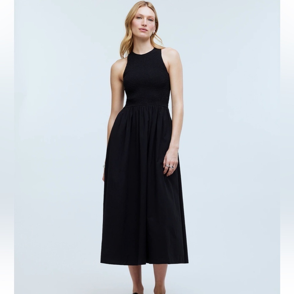 Madewell The Melody Smocked Midi Dress